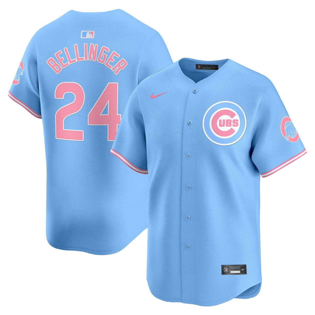 CC Bubblegum Pink Vapor Premier Limited Jersey - Stitched