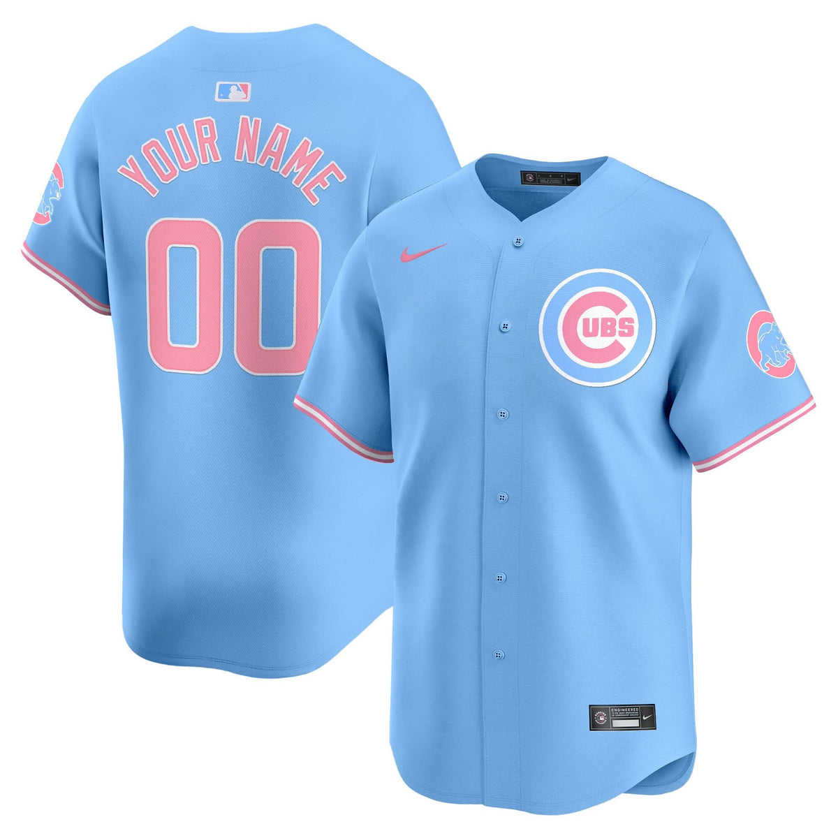 CC Bubblegum Pink Vapor Premier Limited Custom Jersey - Stitched