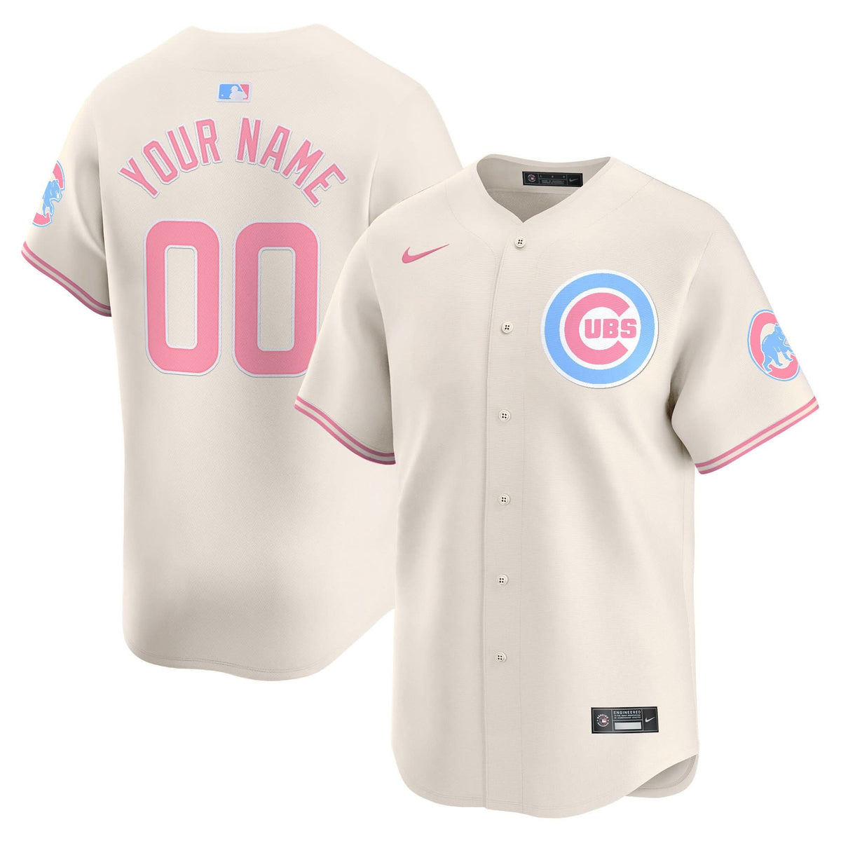 CC Bubblegum Pink Vapor Premier Limited Custom Jersey - Stitched