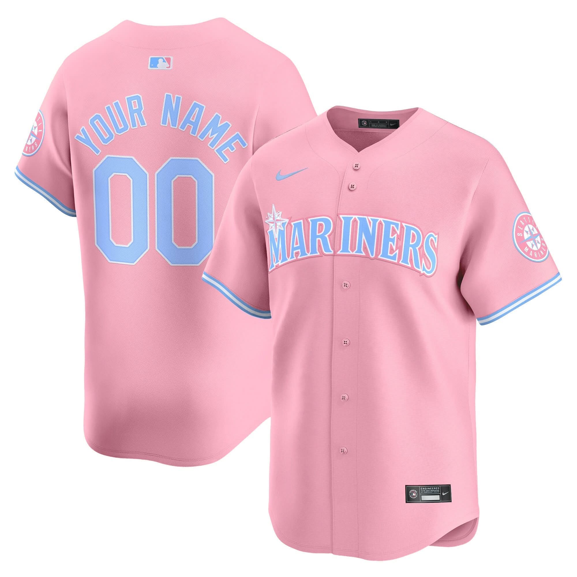 SM Bubblegum Pink Vapor Premier Limited Custom Jersey - Stitched