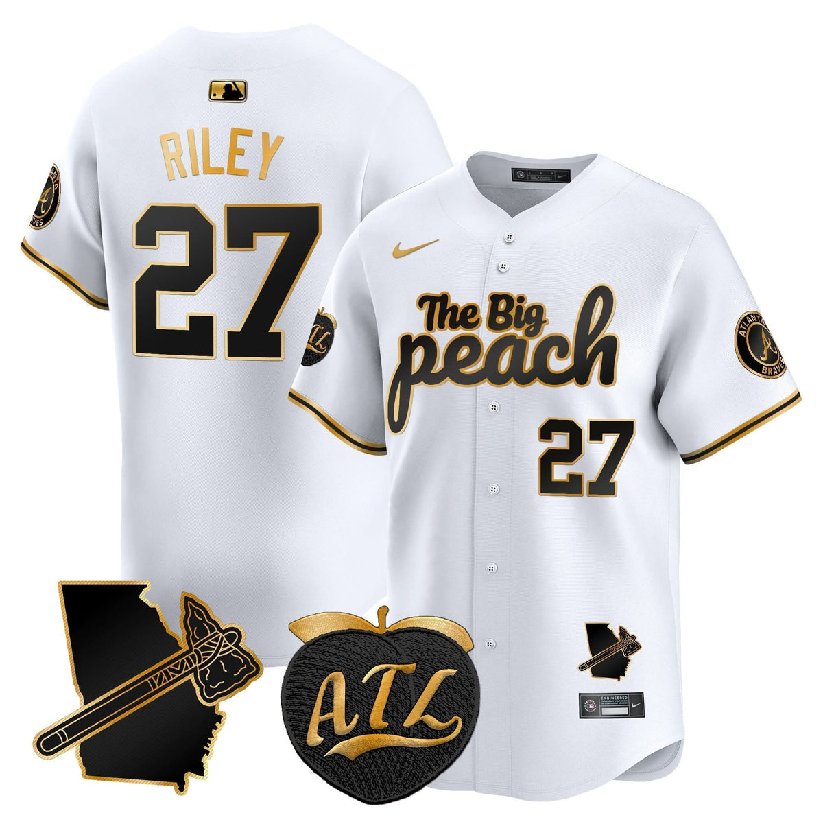 AB The Big Peach Vapor Premier Limited Jersey V3 - Stitched