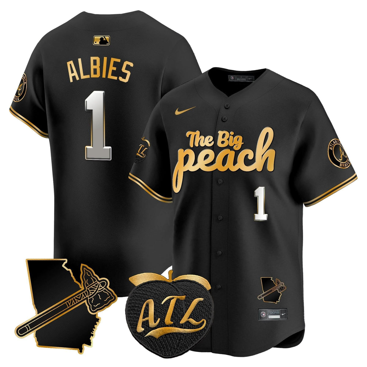 AB The Big Peach Vapor Premier Limited Jersey V3 - Stitched
