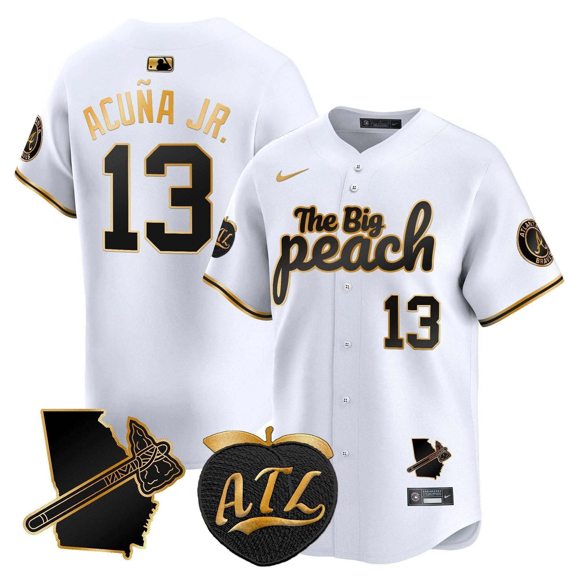 AB The Big Peach Vapor Premier Limited Jersey V3 - Stitched