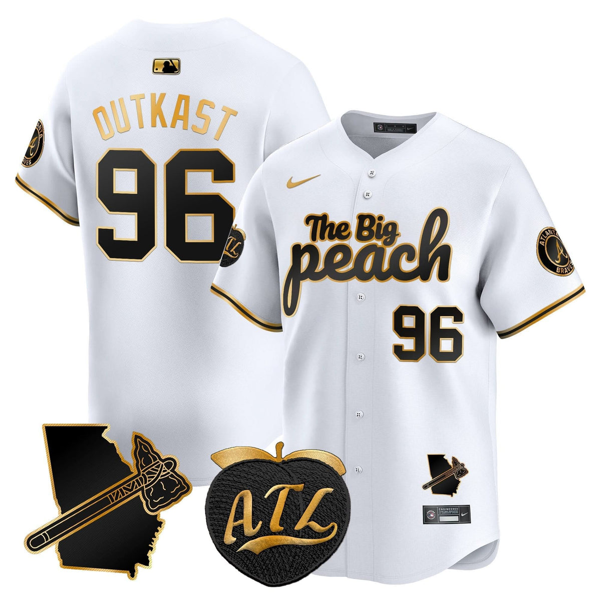 AB The Big Peach Vapor Premier Limited Jersey V3 - Stitched