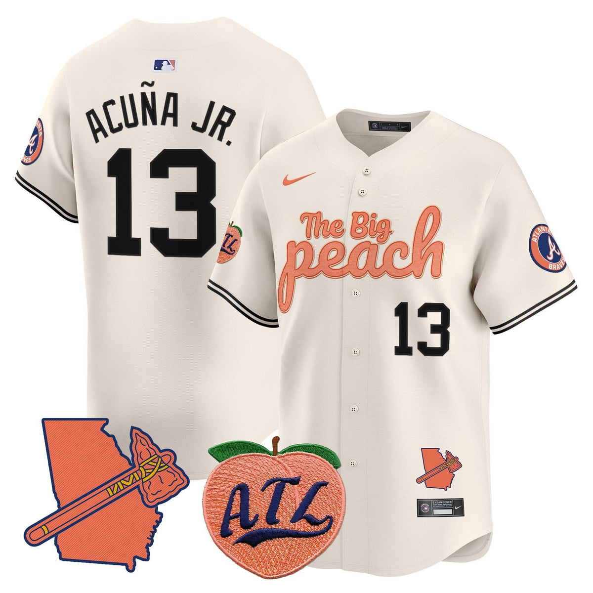 AB The Big Peach Vapor Premier Limited Jersey V3 - Stitched