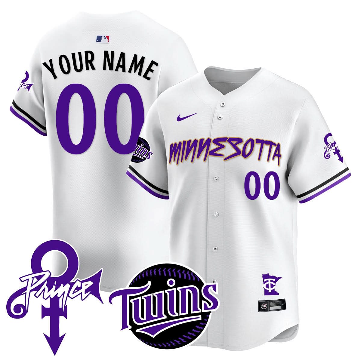 Custom  MT Prince Patch Limited Jersey N2 - Stitched