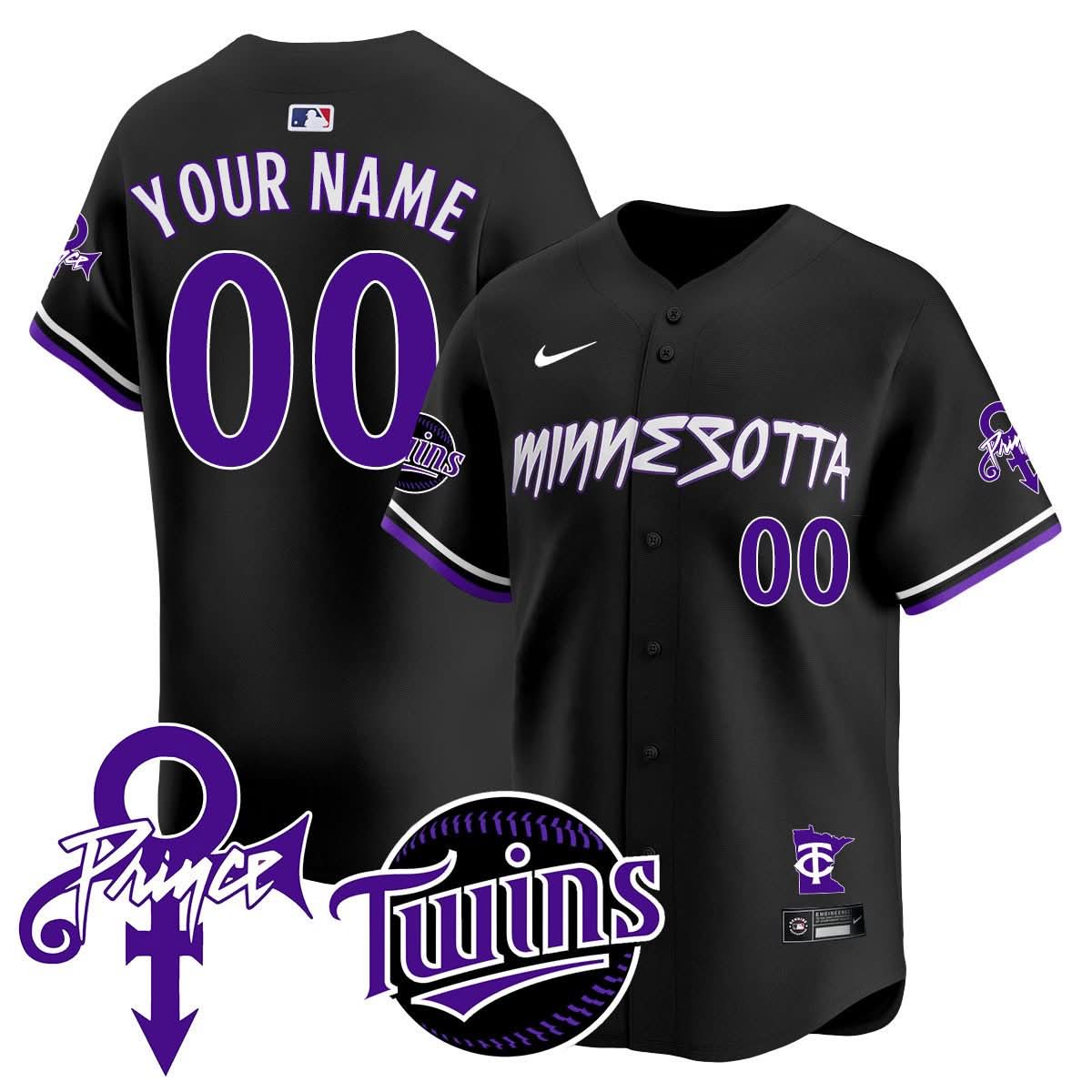 Custom  MT Prince Patch Limited Jersey N2 - Stitched
