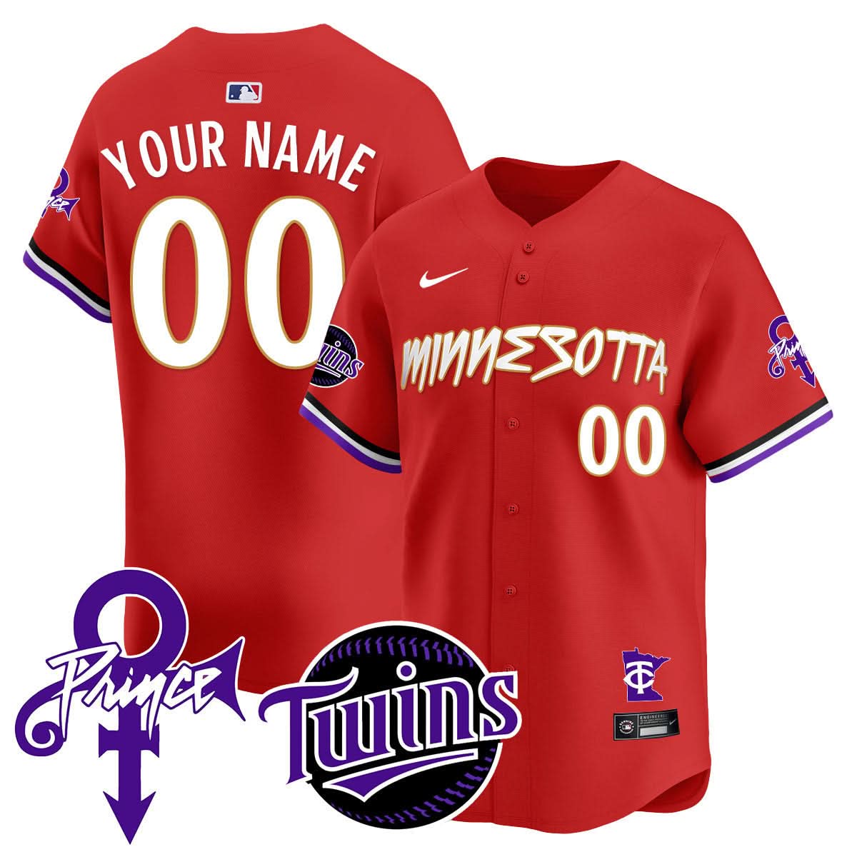Custom  MT Prince Patch Limited Jersey N2 - Stitched
