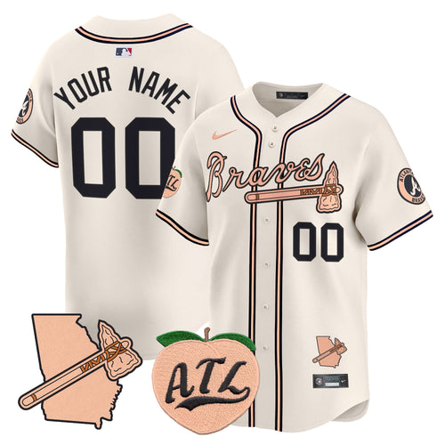 AB Peach Vapor Premier Limited Custom Jersey - Stitched