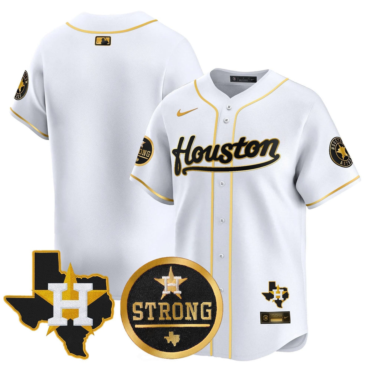 HA Houston Strong Patch Vapor Premier Limited Jersey - Stitched