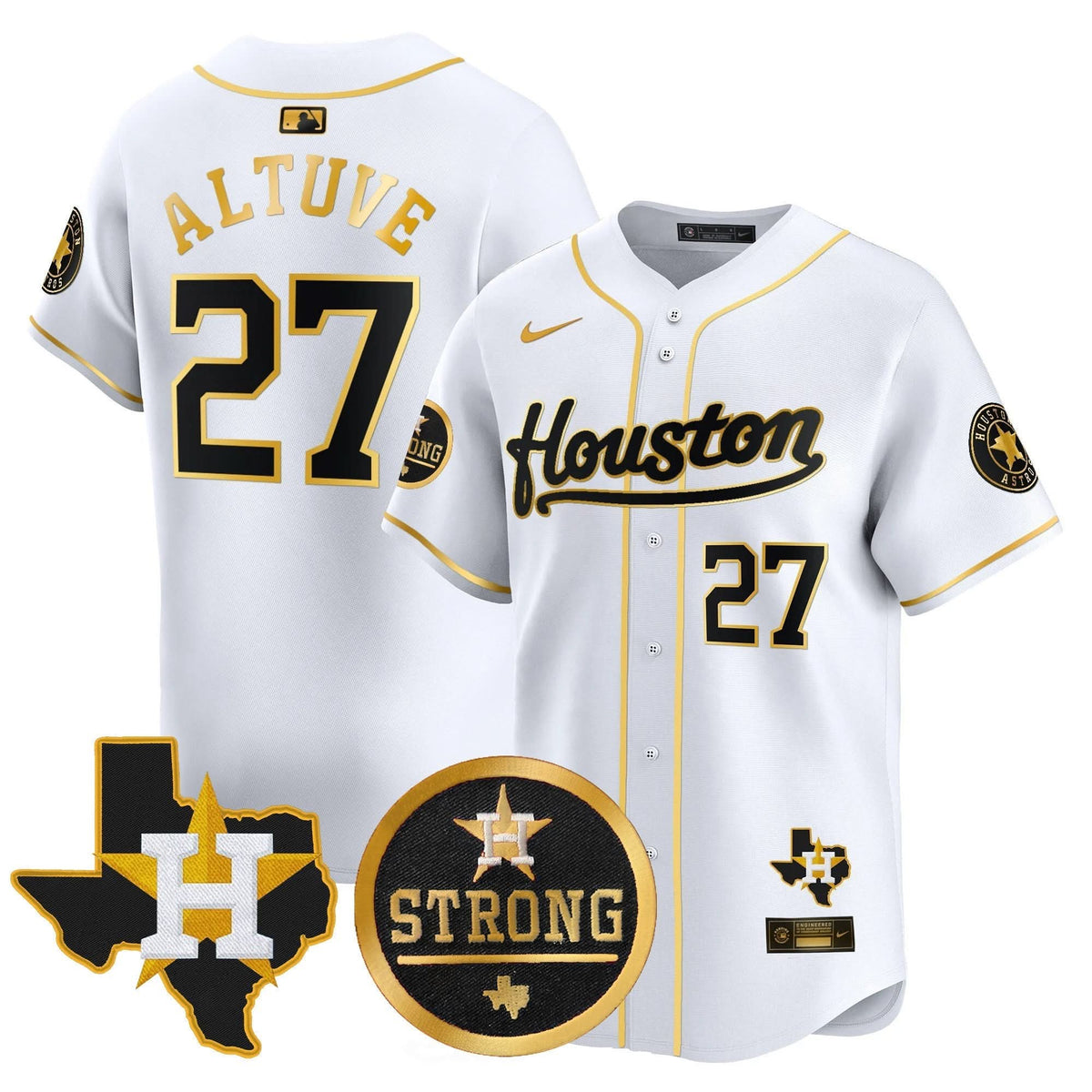 HA Houston Strong Patch Vapor Premier Limited Jersey - Stitched