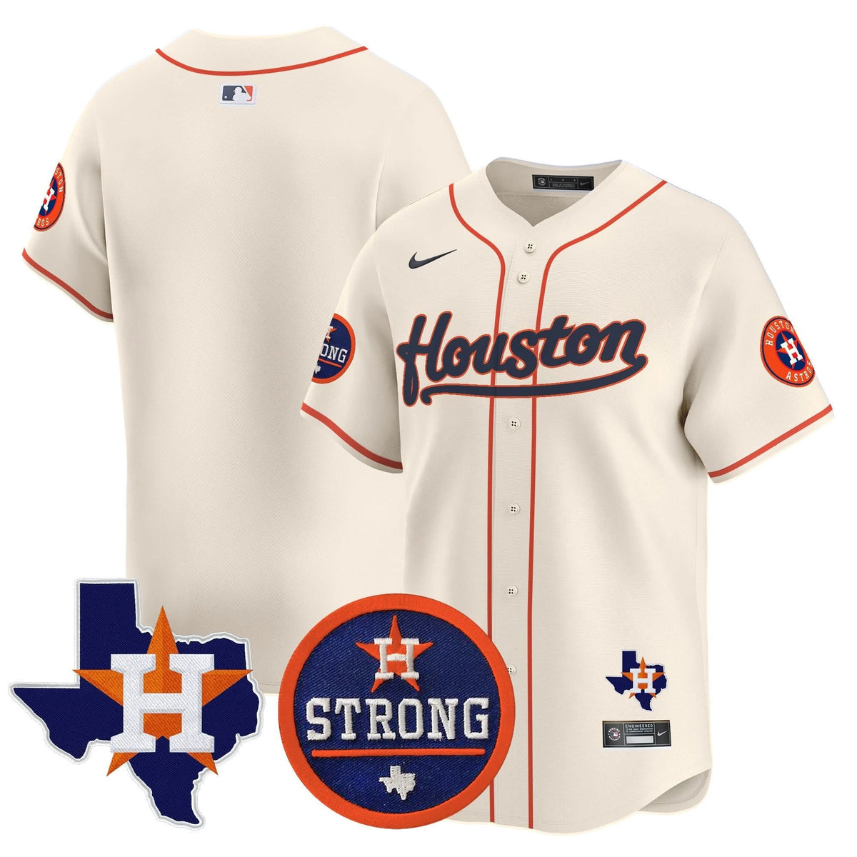 HA Houston Strong Patch Vapor Premier Limited Jersey - Stitched