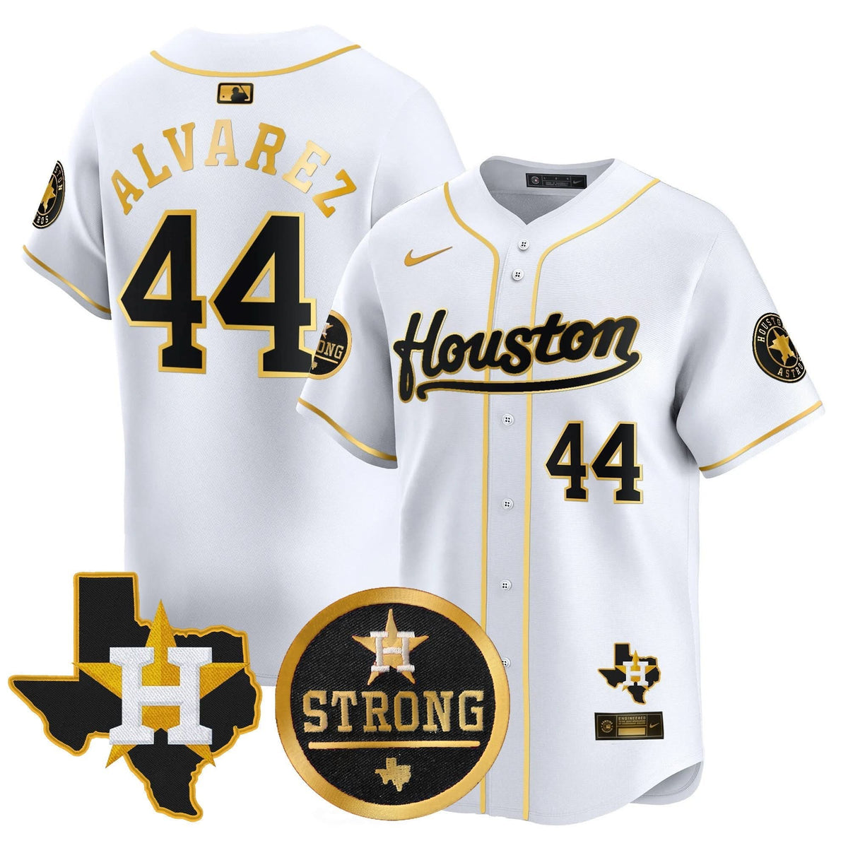 HA Houston Strong Patch Vapor Premier Limited Jersey - Stitched