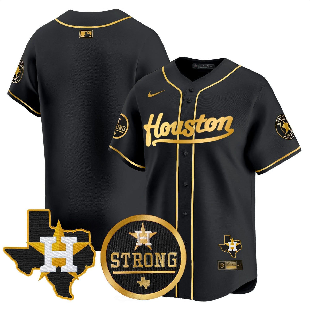 HA Houston Strong Patch Vapor Premier Limited Jersey - Stitched