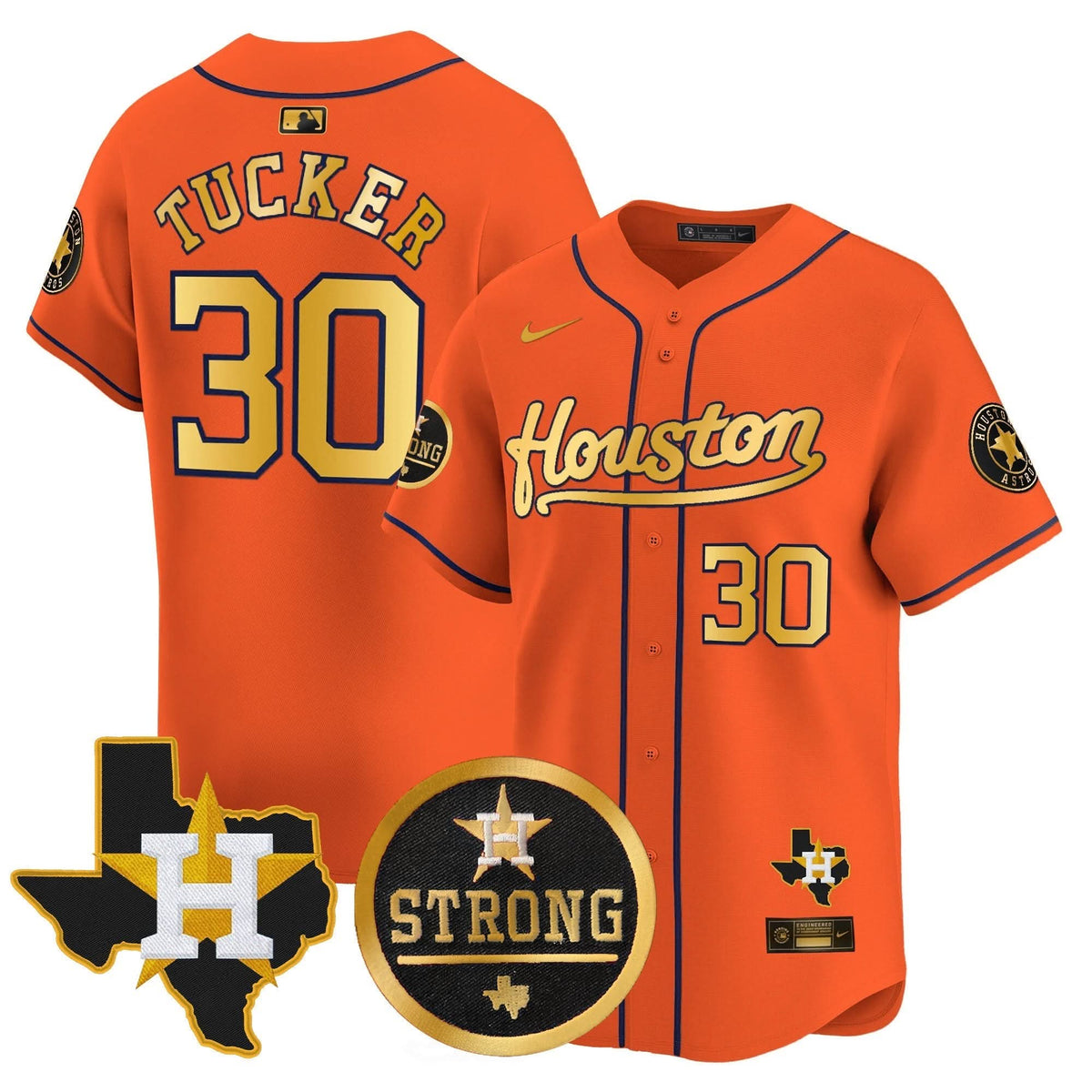 HA Houston Strong Patch Vapor Premier Limited Jersey - Stitched