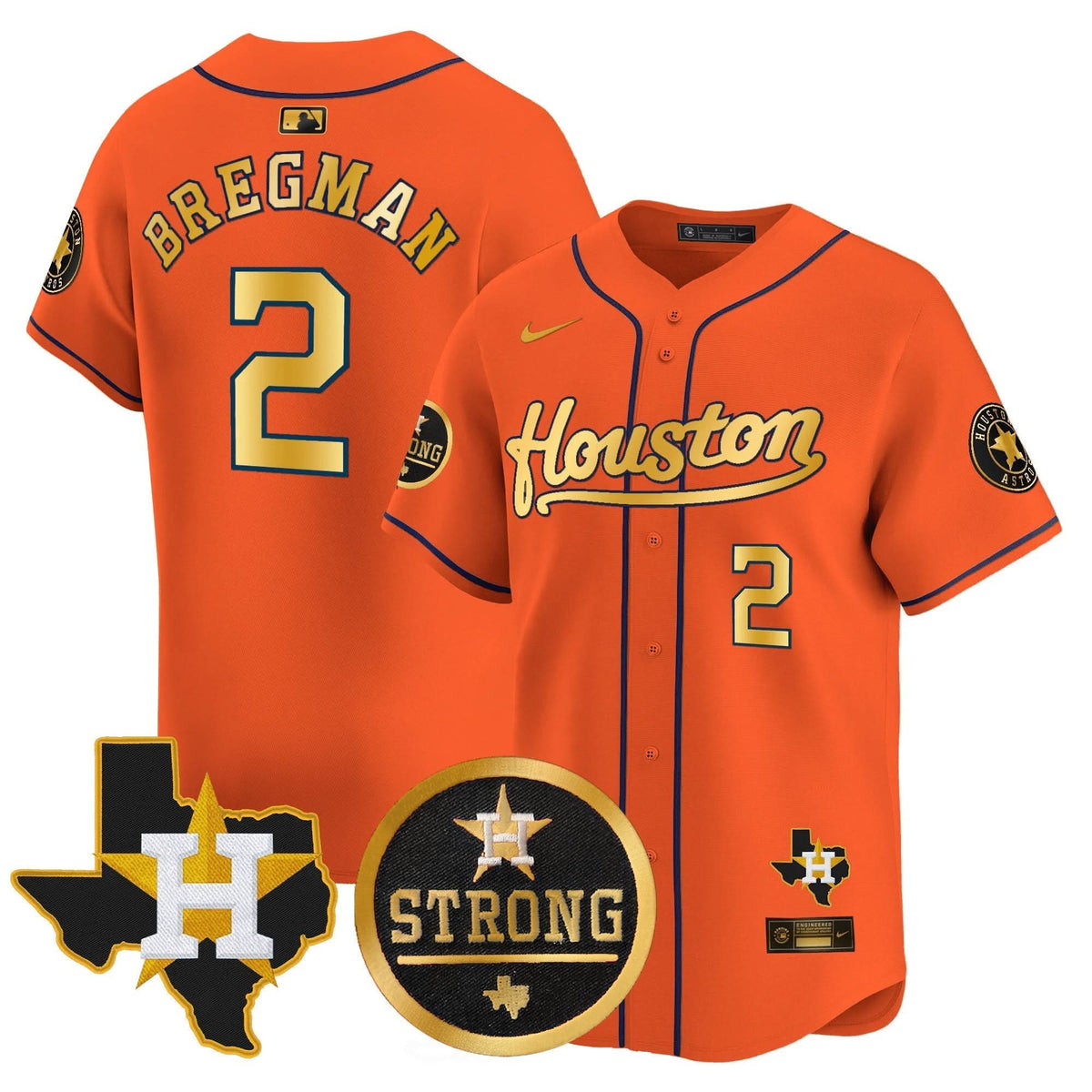 HA Houston Strong Patch Vapor Premier Limited Jersey - Stitched