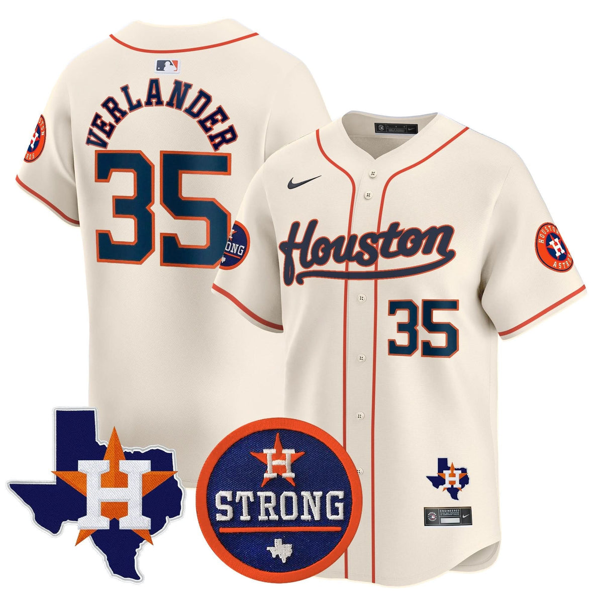 HA Houston Strong Patch Vapor Premier Limited Jersey - Stitched