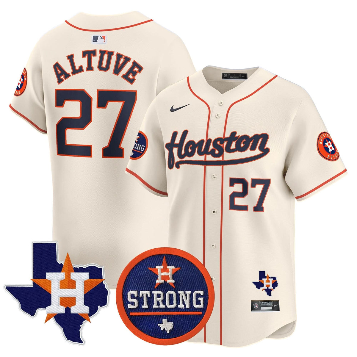 HA Houston Strong Patch Vapor Premier Limited Jersey - Stitched