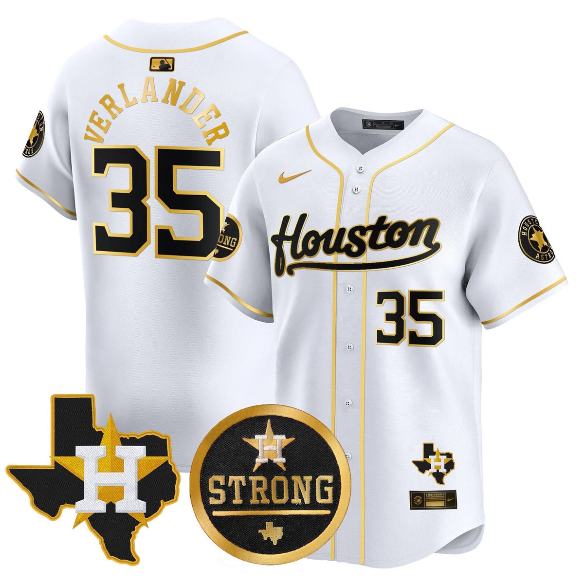 HA Houston Strong Patch Vapor Premier Limited Jersey - Stitched