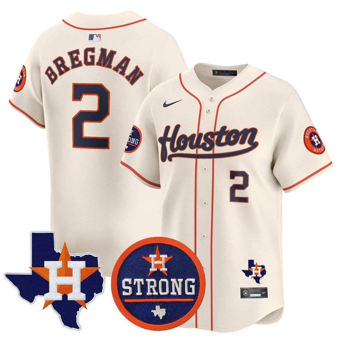HA Houston Strong Patch Vapor Premier Limited Jersey - Stitched