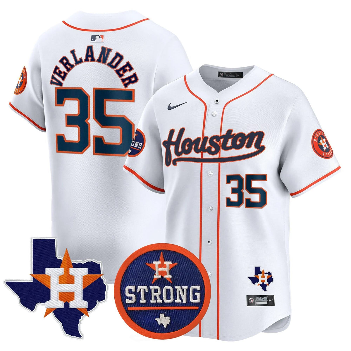 HA Houston Strong Patch Vapor Premier Limited Jersey - Stitched