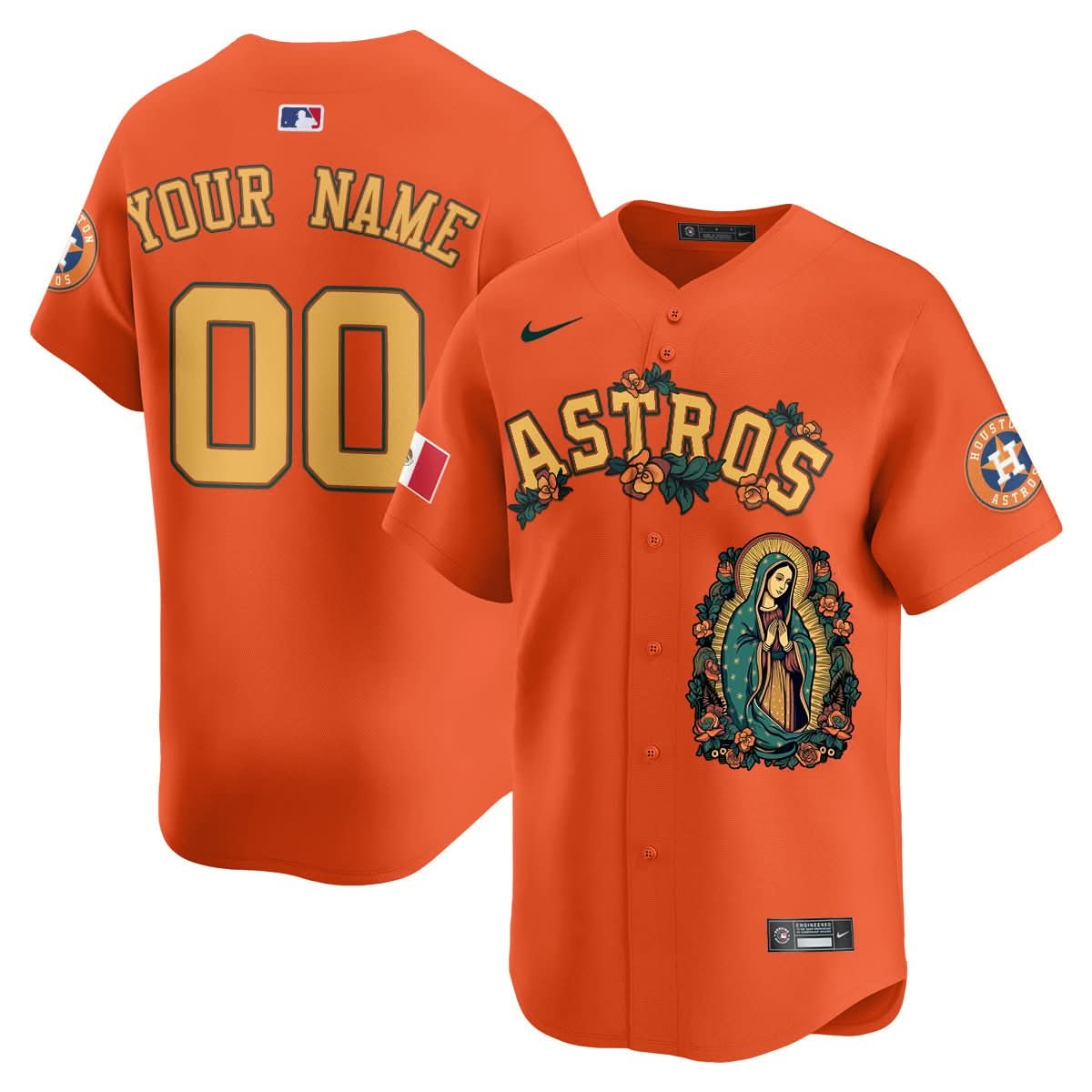 Custom HA Mexico Guadalupe Vapor Premier Limited Jersey - Printed