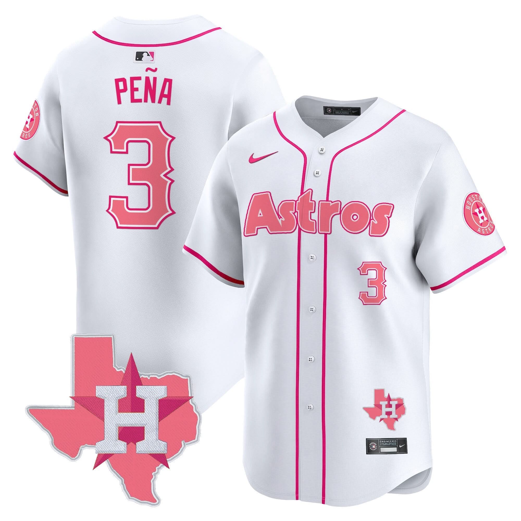 HA Bubblegum Pink Vapor Premier Limited Jersey V3 - Stitched