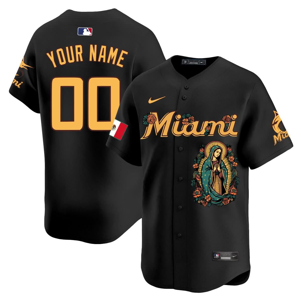 Custom MM Mexico Guadalupe Vapor Premier Limited Jersey - Printed