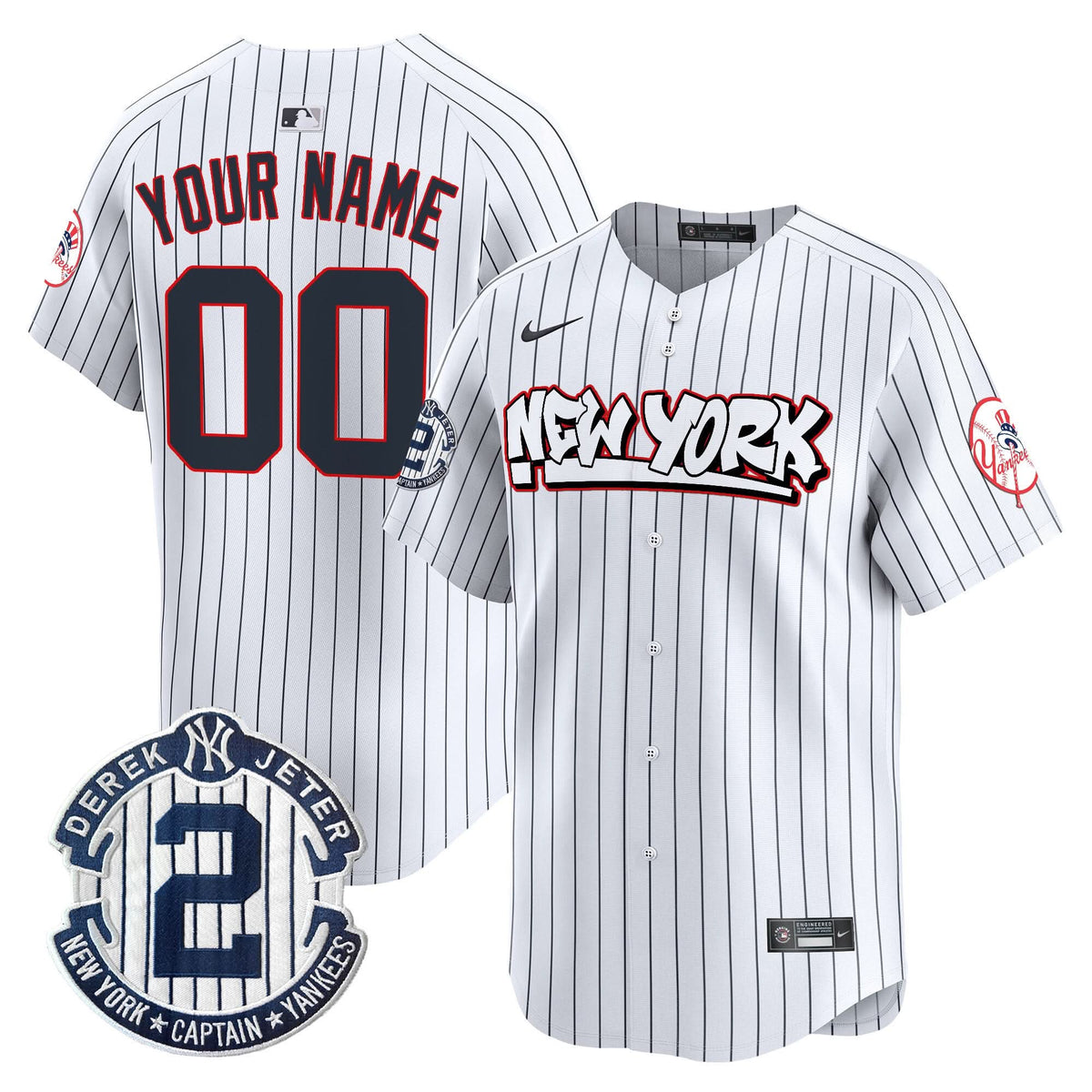 NYY Graffiti Vapor Premier Limited Custom Jersey V2 - Stitched
