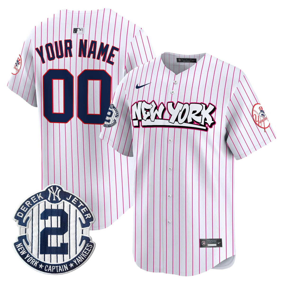 NYY Graffiti Vapor Premier Limited Custom Jersey V2 - Stitched