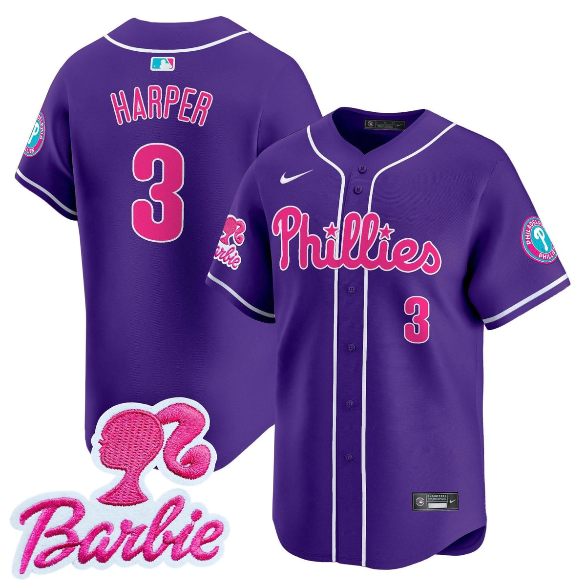 PP Barbie Patch Vapor Premier Limited Jersey - Stitched