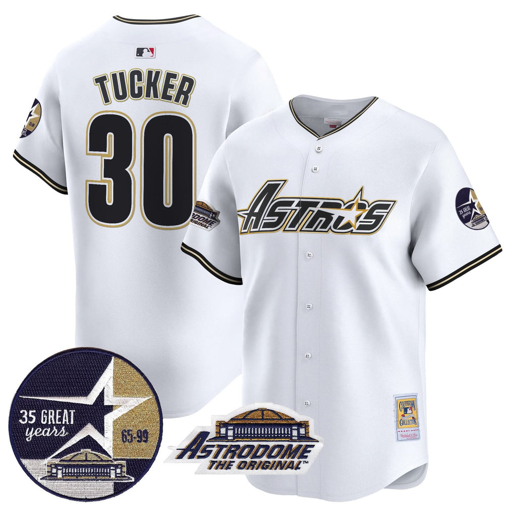 HA 1999 Throwback 35th & Astrodome Patch Vapor Premier Limited Jersey V3 - Stitched