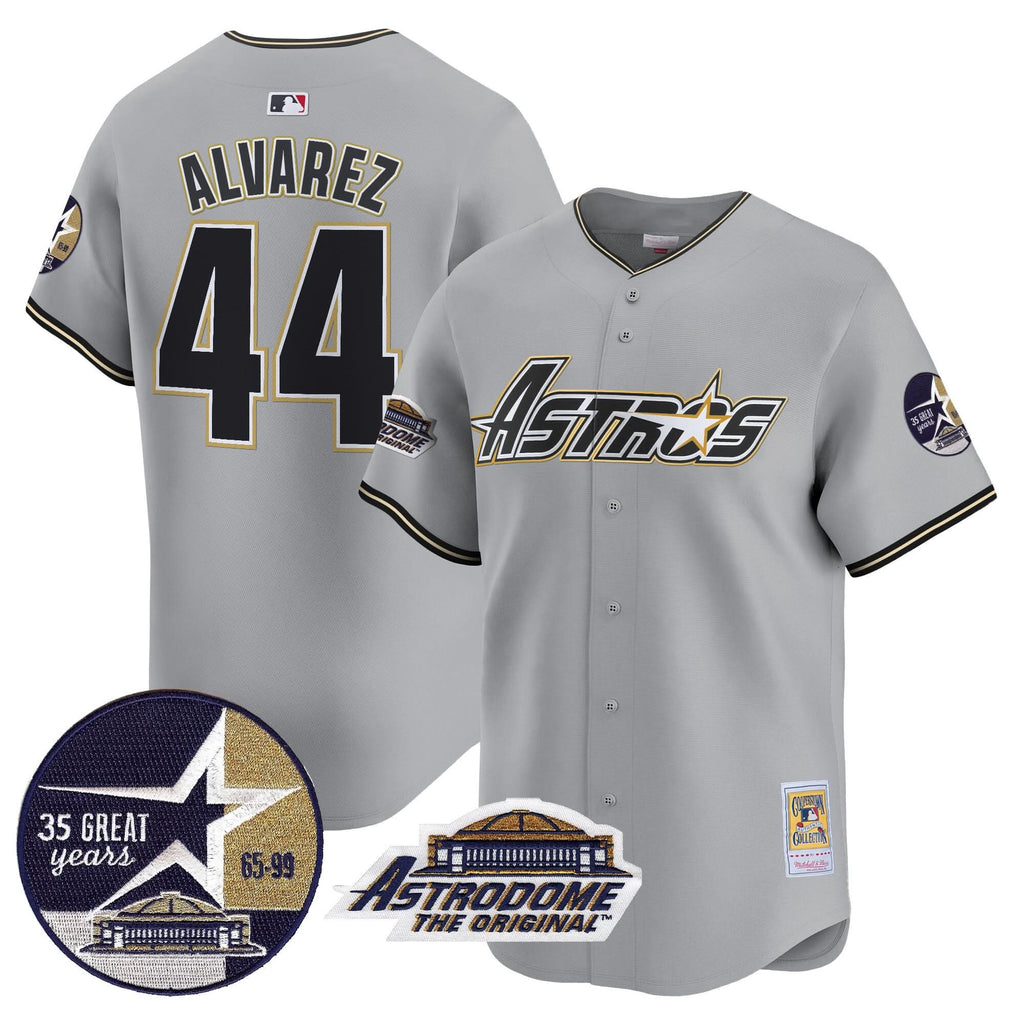 HA 1999 Throwback 35th & Astrodome Patch Vapor Premier Limited Jersey V3 - Stitched
