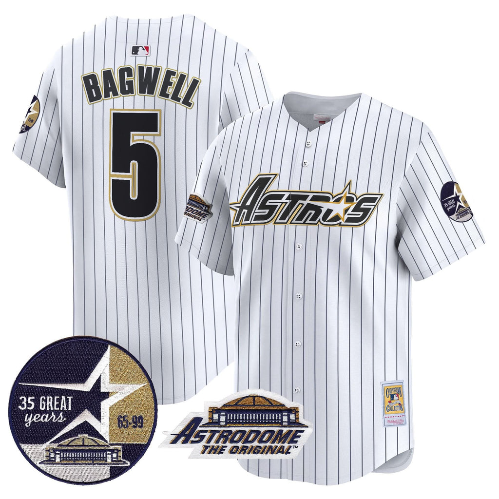 HA 1999 Throwback 35th & Astrodome Patch Vapor Premier Limited Jersey V3 - Stitched
