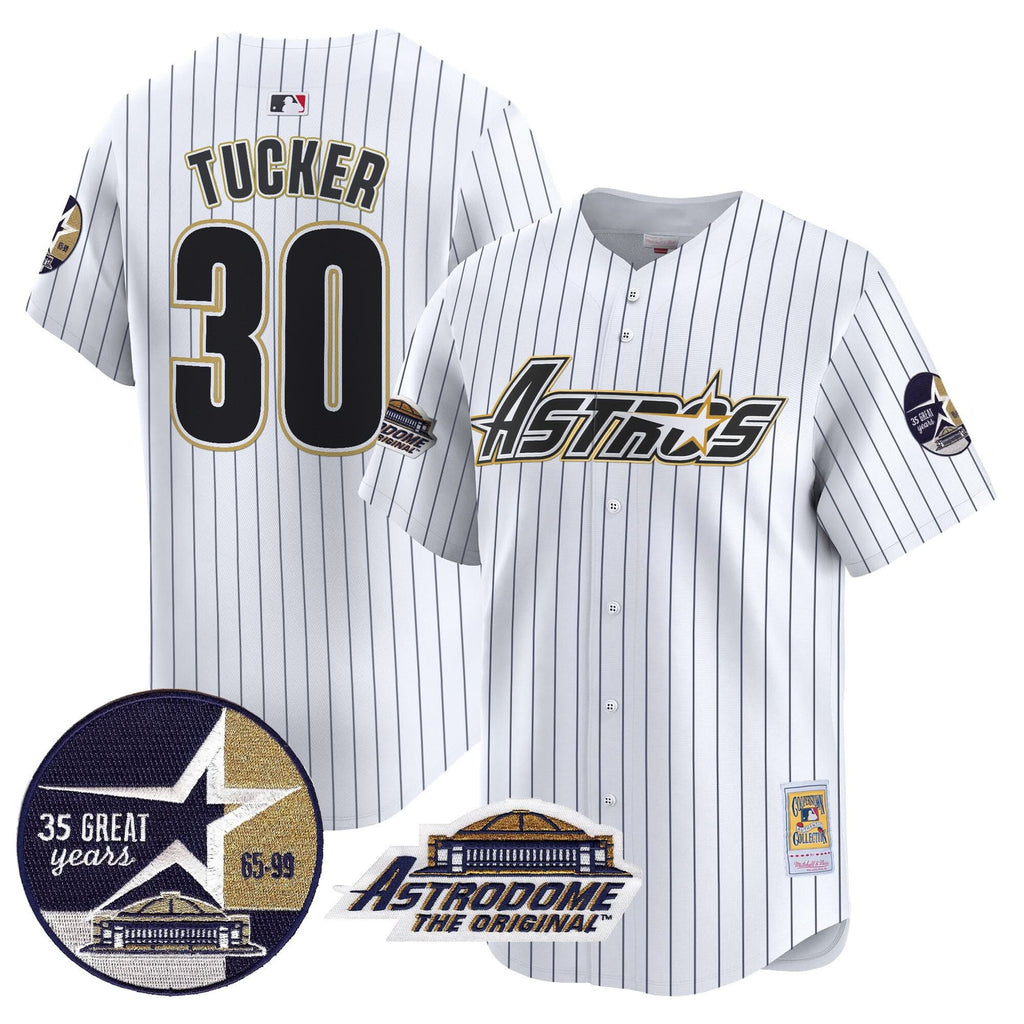 HA 1999 Throwback 35th & Astrodome Patch Vapor Premier Limited Jersey V3 - Stitched
