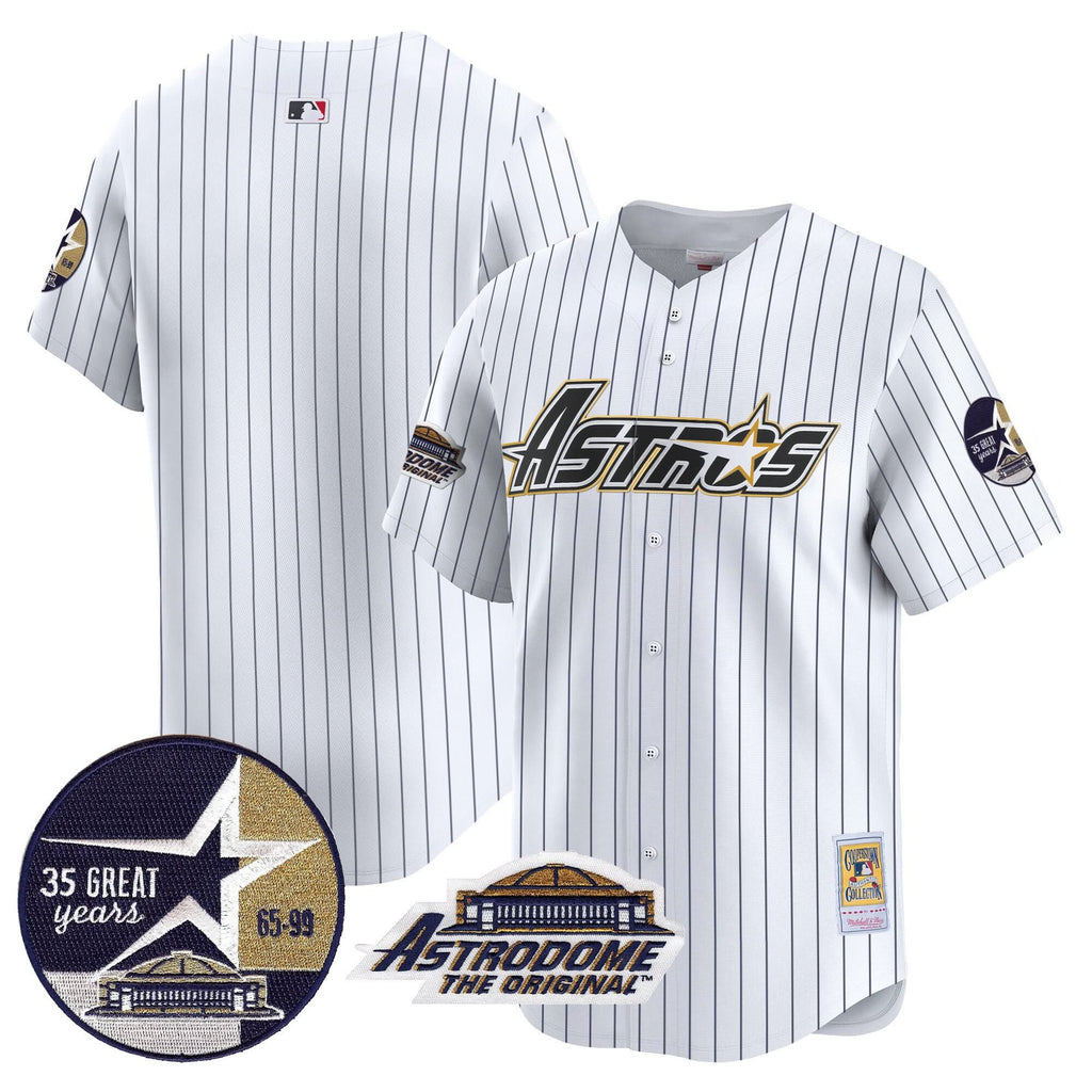 HA 1999 Throwback 35th & Astrodome Patch Vapor Premier Limited Jersey V3 - Stitched