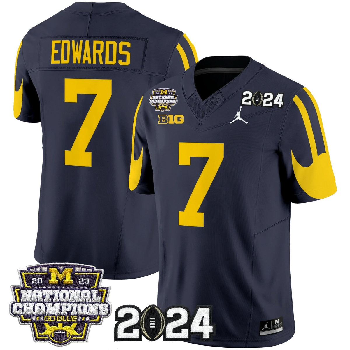 MW 2024 CFP & National Champions Patch Vapor Limited Jersey