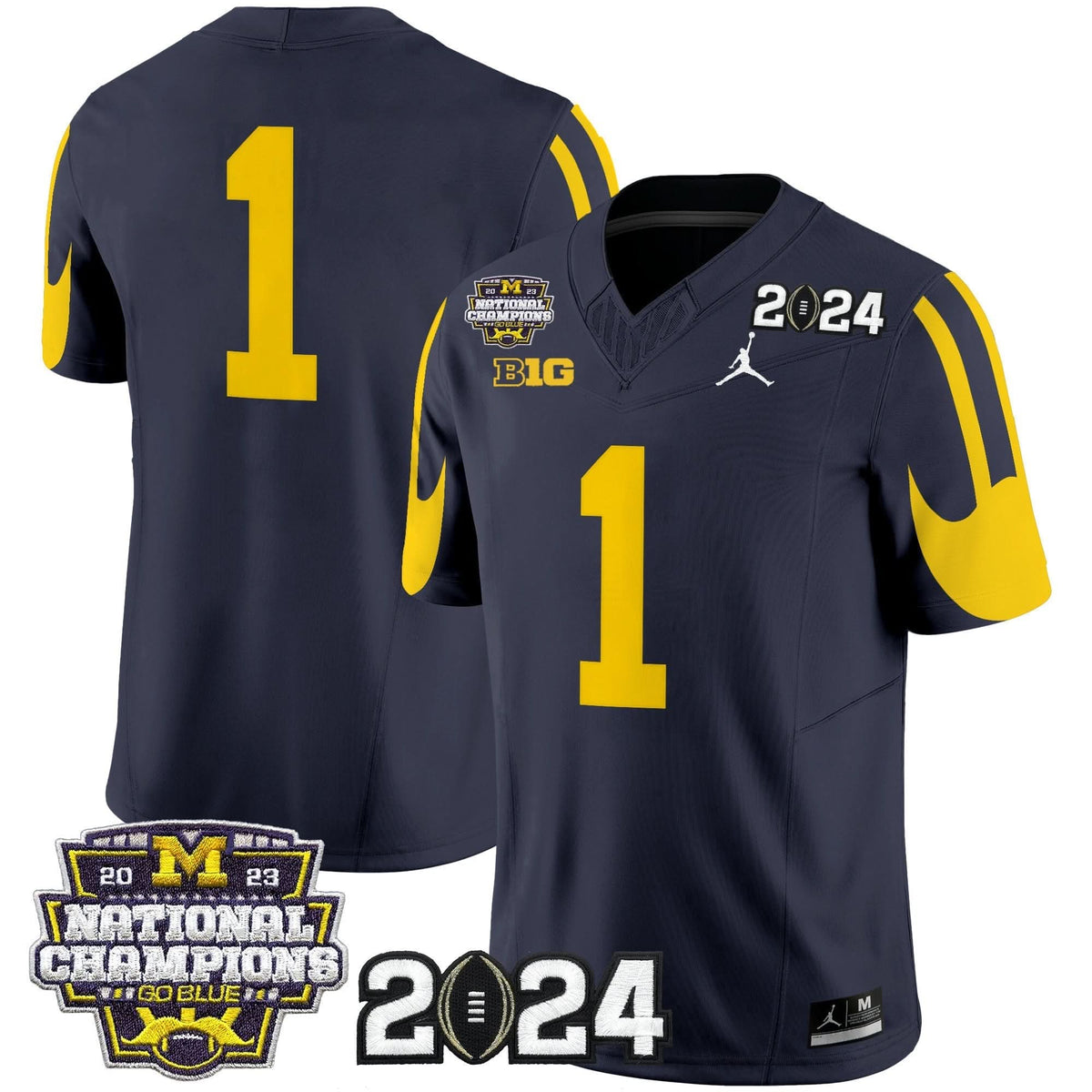 MW 2024 CFP & National Champions Patch Vapor Limited Jersey