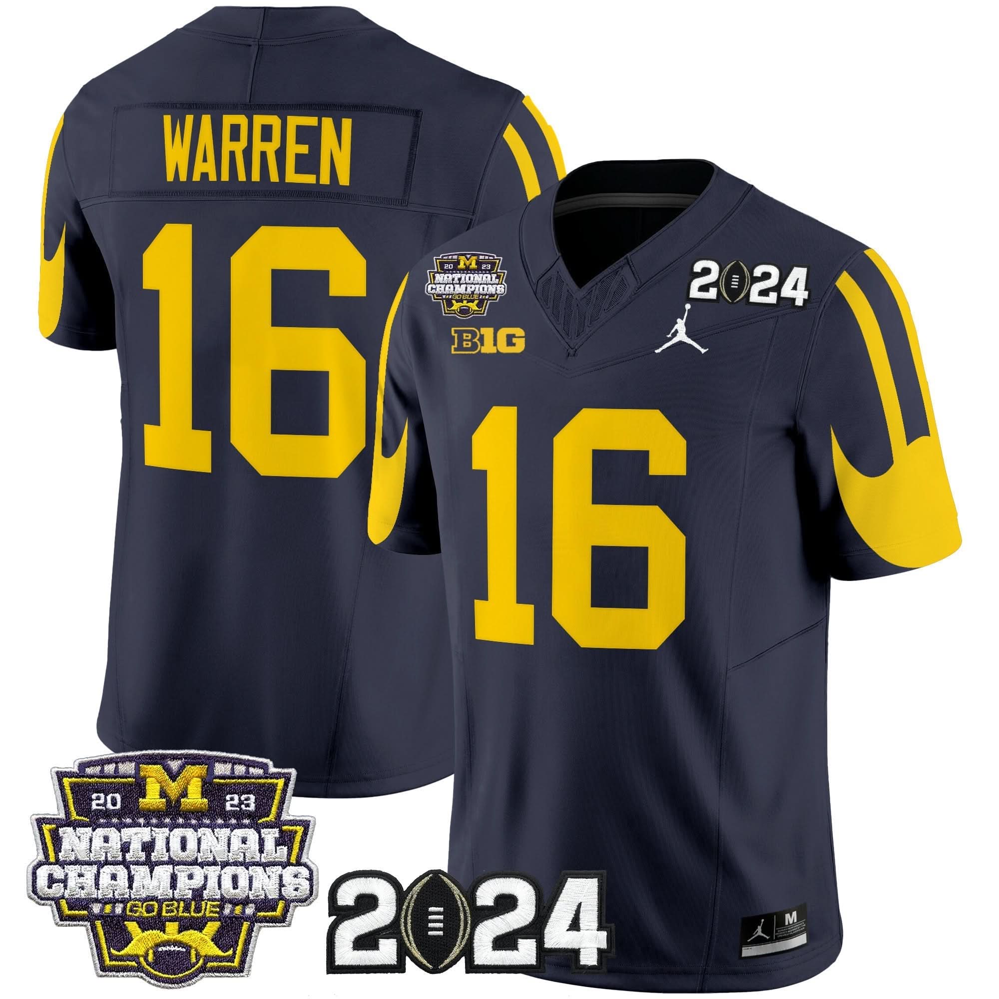 MW 2024 CFP & National Champions Patch Vapor Limited Jersey