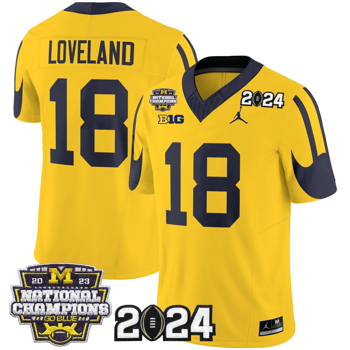 MW 2024 CFP & National Champions Patch Vapor Limited Jersey