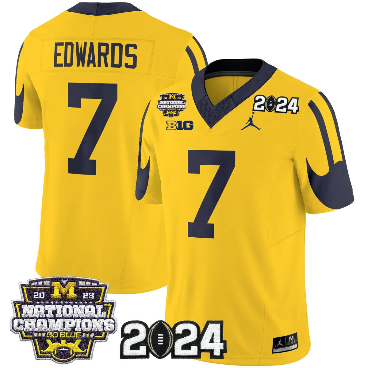 MW 2024 CFP & National Champions Patch Vapor Limited Jersey