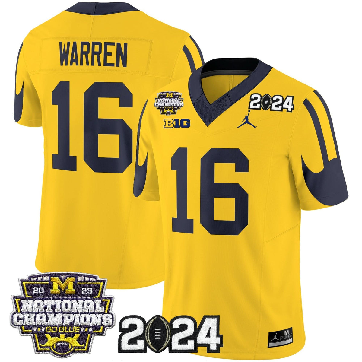 MW 2024 CFP & National Champions Patch Vapor Limited Jersey