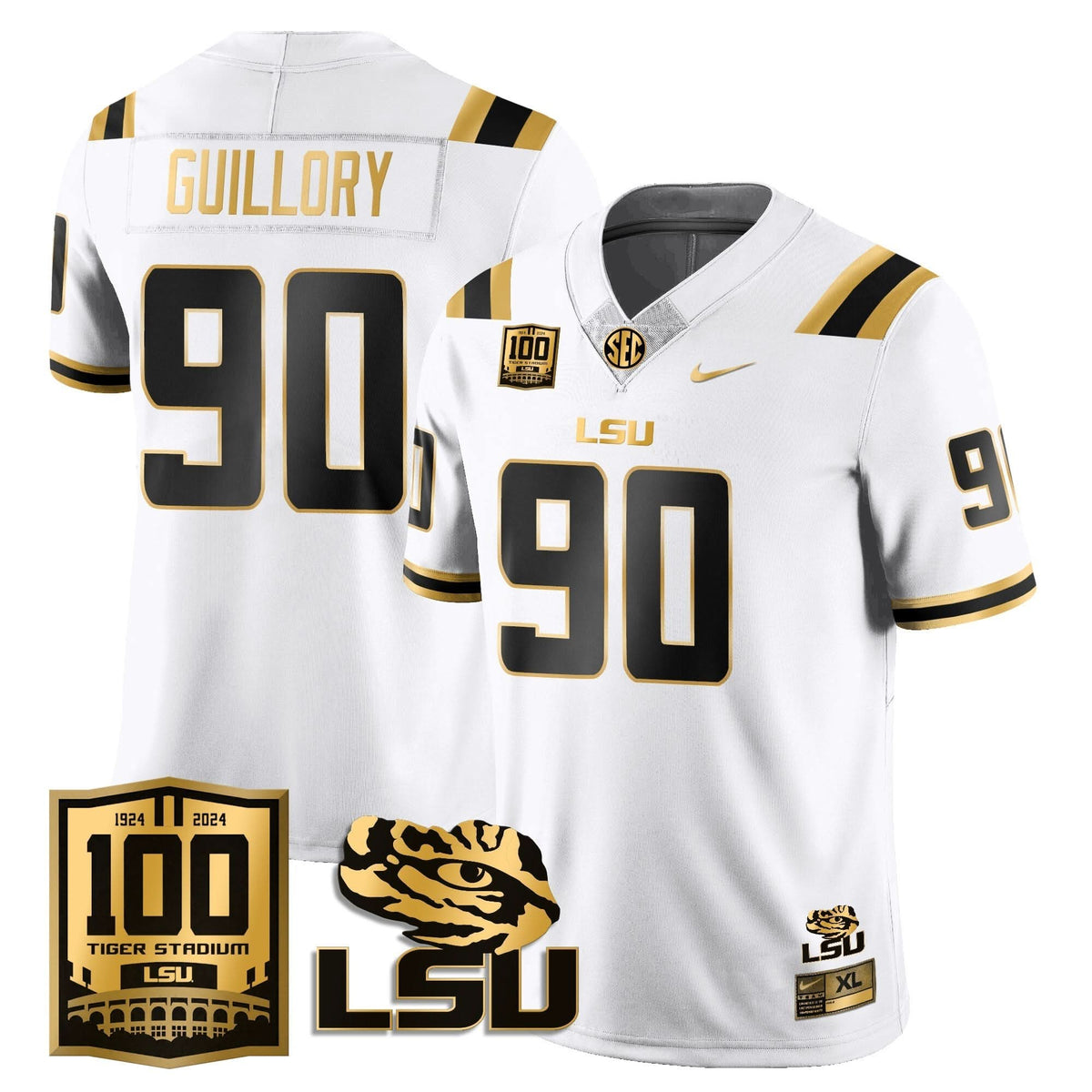 LSU Football 2024 Vapor Jersey - 100th Tigers Stadium