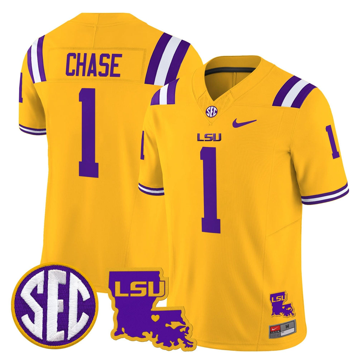 LSU 2025 Louisiana Patch Vapor Limited Jersey