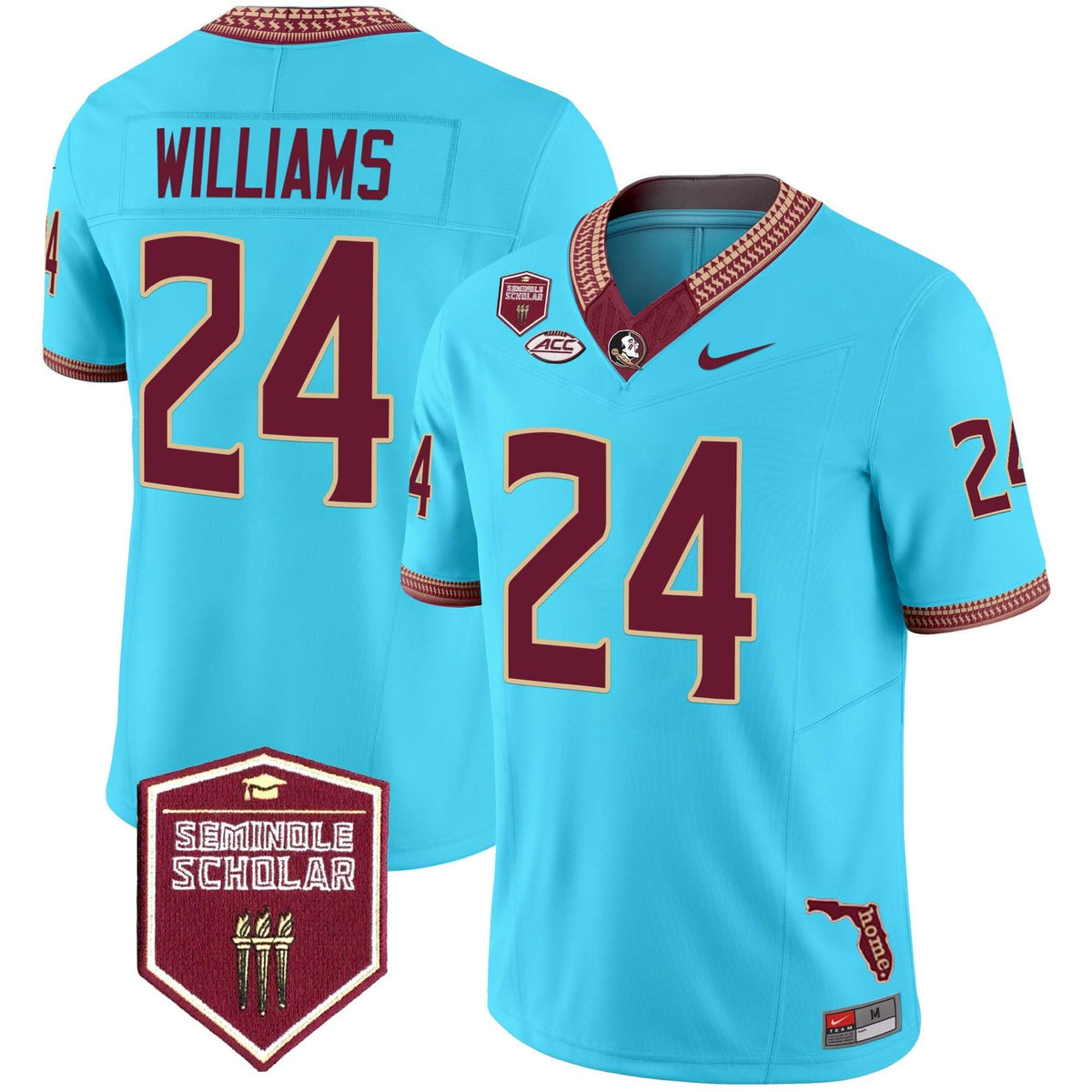 FSS 2024 Seminole Scholar Patch Vapor Limited Jersey