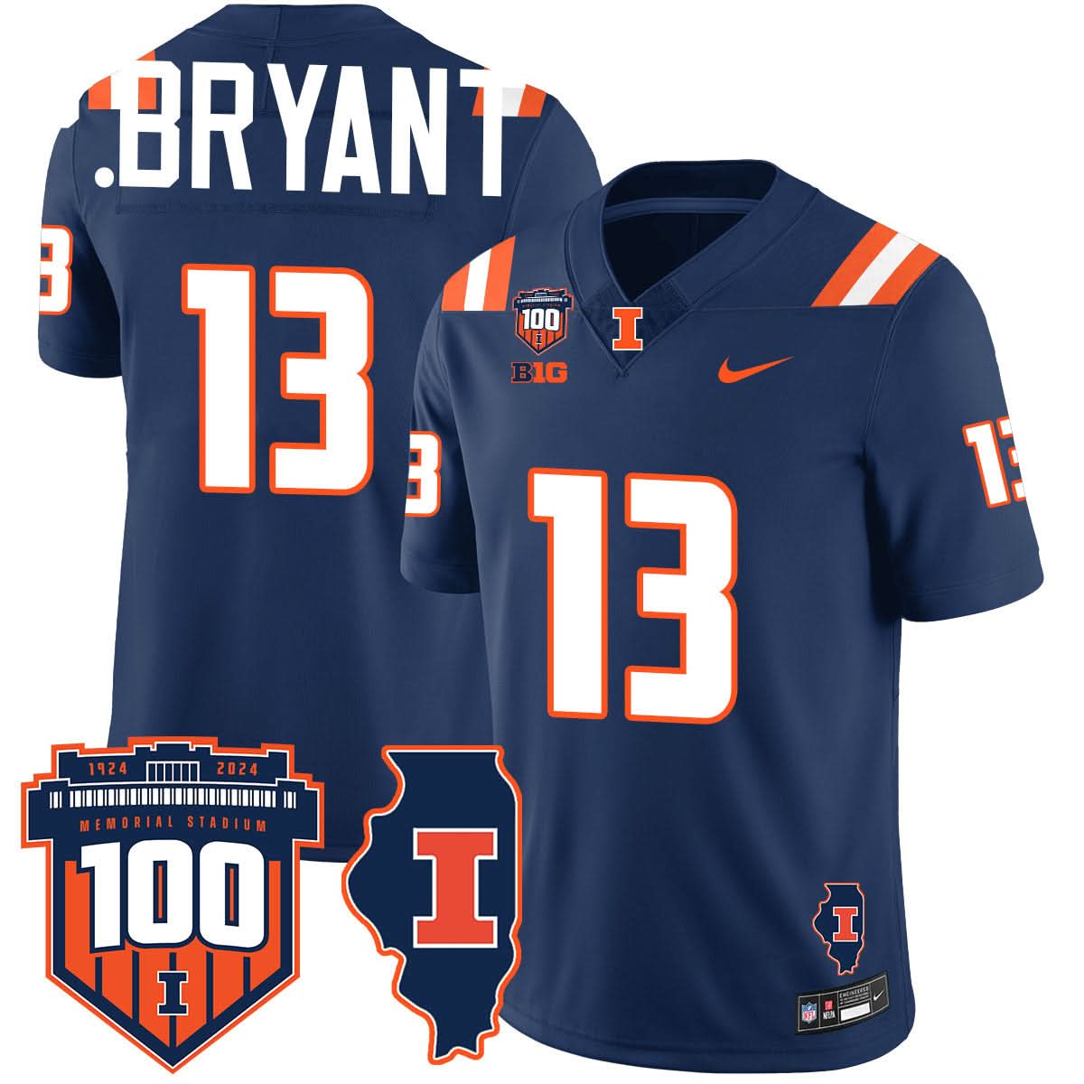 Illinois Football Vapor Jersey