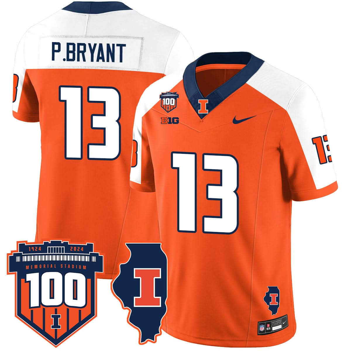 Illinois Football Vapor Jersey