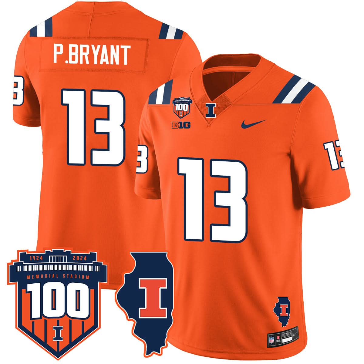 Illinois Football Vapor Jersey