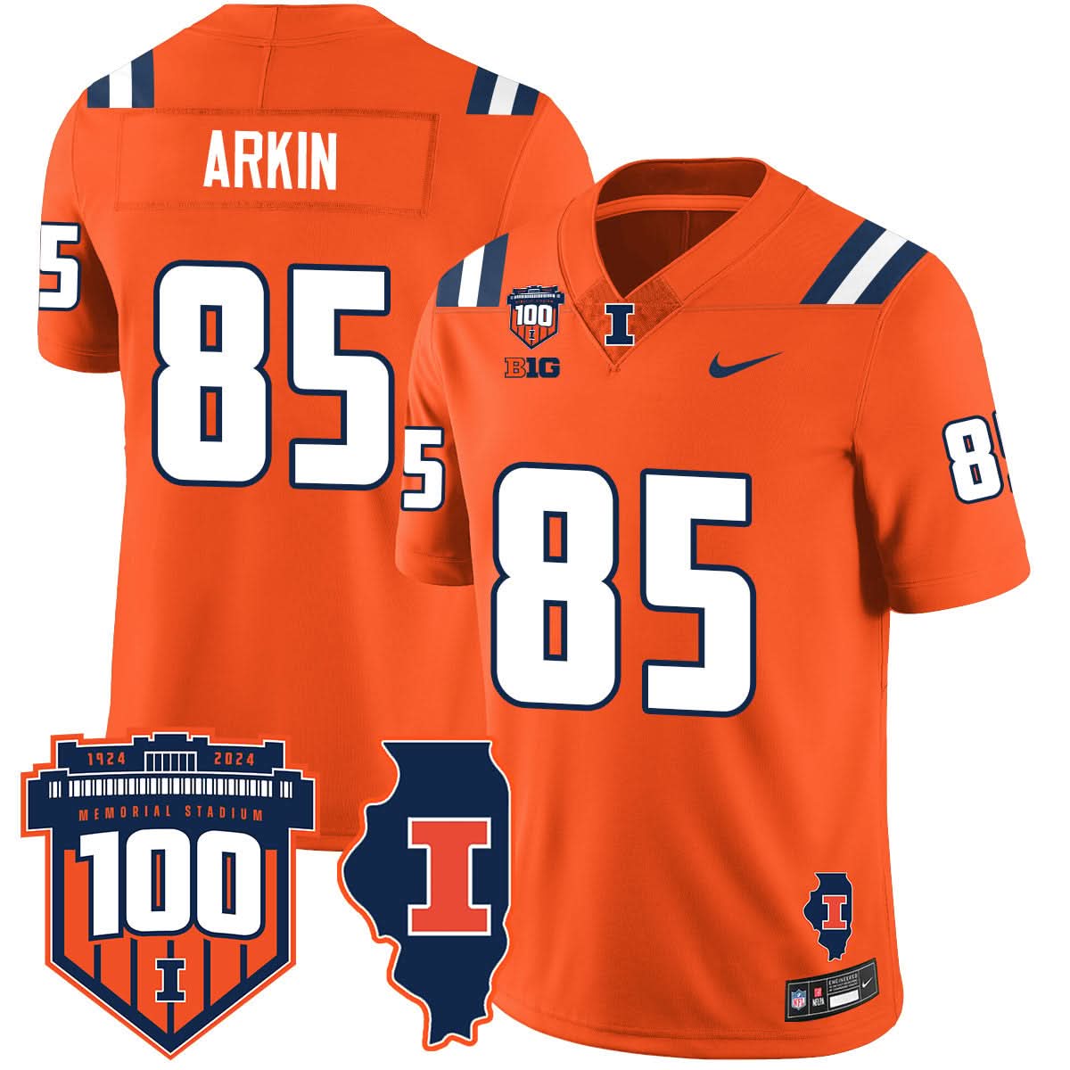 Illinois Football Vapor Jersey