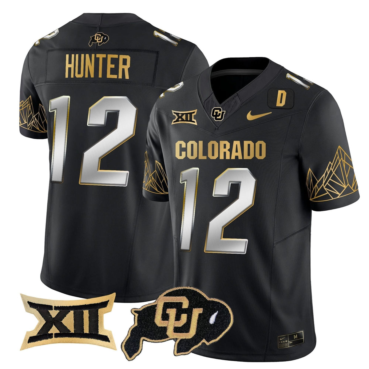 CB Big 12 XII Patch Gold Vapor Limited Jersey
